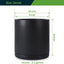 Plant Pots Ceramic Planter for Indoor Outdoor Plants Flowers 10 Inch Matte Black Large Cylinder Flower Pot with Saucer and Drainage Hole,Glazed Finish Interior and Exterior