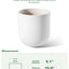 10" Ceramic Plant Pots, Indoor Planter with Drainage Hole & Plug, Ceramic Planter for Outdoor Decorative, White Planter