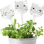 Plant Watering Globes Self Watering Planter Insert Glass Spikes, Hand Blown Clear Automatic Water Bulbs for Outdoor&Indoor Plants, 6.4Oz/190Ml Capacity, 3 Cats