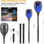99 Leds Solar Torch Lights with Flickering Flame - 4 Pack, IP65 Waterproof Outdoor Garden Lights for Halloween Decor