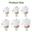 JF Self Watering Pots 6 Pack Plant Pots Indoor Planters 5/5.5/6/6.5/7/8 Inches Flower Pots with High Drainage Holes and Deep Reservoir for Indoor Outdoor Garden Plants and Flowers, White with Brown