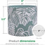 Stylish Monstera Cement Planter - 6 Inch Decorative Pot with Drainage for Indoor & Outdoor Plants - Unique Flower Pot Design (Plants Not Included)