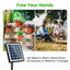 Solar Drip Irrigation System, Automatic Drip Irrigation Kit with Sensor Timer 12 Timing Modes, for Garden Plant Watering Devices