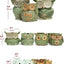 Adorable Turquoise Mini Owl Ceramic Succulent Planter Set of 4 with Drainage Hole & Saucer