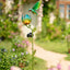 42''H Hummingbird Solar Garden Lights, Outdoor Metal Flower Solar Yard Stake Lights for Lawn Patio Garden Decor, Gifts for Mom Grandma