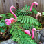 Pink Flamingos Yard Decorations - 2 Pack Extra Large 24" Tall Plastic Flamingo Statue W/Metal Stakes - Lawn Ornaments & Garden Decor for Outdoor Parties