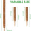 Moss Pole, 27 Inch Moss Poles - 2Pcs 17 Inch Plant Stakes Moss Sticks for Monstera Indoor Creepers Plant Support Extension Climbing Plants