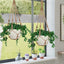 2PACK 43 Inches Macrame Planter Hanger Large for up to 12 Inch Pot + Swag Hook | Extra Long, No Tassel, Jute Rope | Hanging Planter for Indoor Plants, No Pot/Plant Included (Brown)