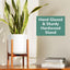 10" White Classic Planter and Plant Stand. Ceramic Plant Pot and Wood Plant Stand Set.
