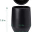 Stylish Black Glazed Ceramic Planter Pots - 5.3 Inch with Drainage Hole & Saucer for Indoor Plant Decor (Plants Not Included)