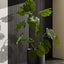 12" Plant Pots, Ceramic Flower Pots with Drain Holes& Plug Indoor Planter, Charcoal Gray Outdoor Planter