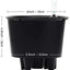 7'' round Self Watering Planter with Water Level Gauge Indoor Home Garden Modern Decorative Planter Pot for All House Plants Flowers Herbs Succulents (3, White Wthout Soil)