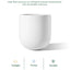 10" Ceramic Plant Pots, Indoor Planter with Drainage Hole & Plug, Ceramic Planter for Outdoor Decorative, White Planter