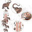 Elephant Copper Wind Chimes for Outdoor Elephant Gift Wind Chimes Garden Decorations Outdoor Christmas Wind Chime Birthday Gifts for Mom Gift for Grandma
