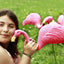 Pink Flamingos Yard Decorations - 2 Pack Extra Large 24" Tall Plastic Flamingo Statue W/Metal Stakes - Lawn Ornaments & Garden Decor for Outdoor Parties