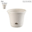 Lazy Planters - 14 Inch Large Self Watering Plant Pot Ivory - Large Frost Proof Plastic Planter - Indoor & Outdoor Extra Large (1 X 14")