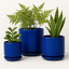 Modern Ceramic Planters – Blue (Set of 3)