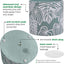 Stylish Monstera Cement Planter - 6 Inch Decorative Pot with Drainage for Indoor & Outdoor Plants - Unique Flower Pot Design (Plants Not Included)