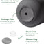 12" Plant Pots, Ceramic Flower Pots with Drain Holes& Plug Indoor Planter, Charcoal Gray Outdoor Planter
