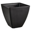 13 In. Tallulah Black Modern Recycled Materials Slate Square Planter (13 In. L X 13 In. W X 13 In. H)