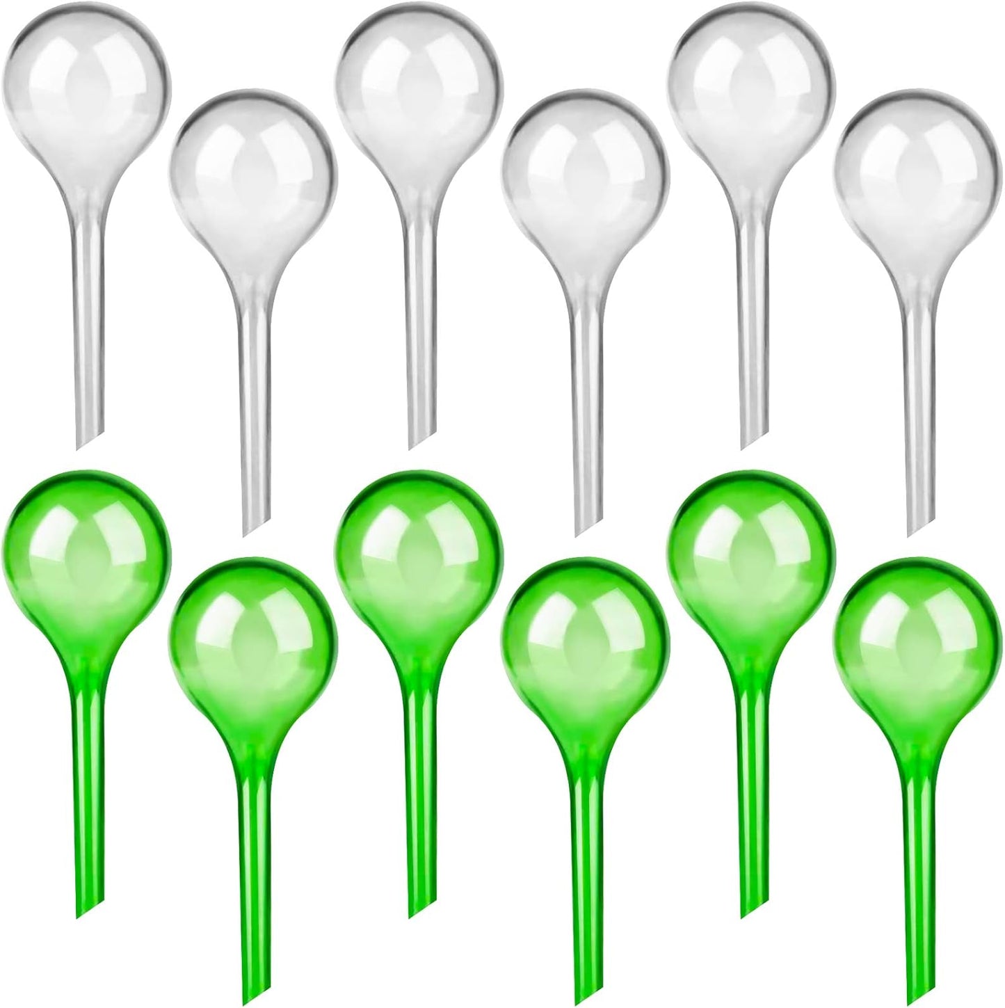 12 PCS Plant Watering Globes, Automatic Self Watering Bulbs Clear PVC Ball Plant Watering Device Drip Irrigation Water Globes for Indoor Outdoor Plants