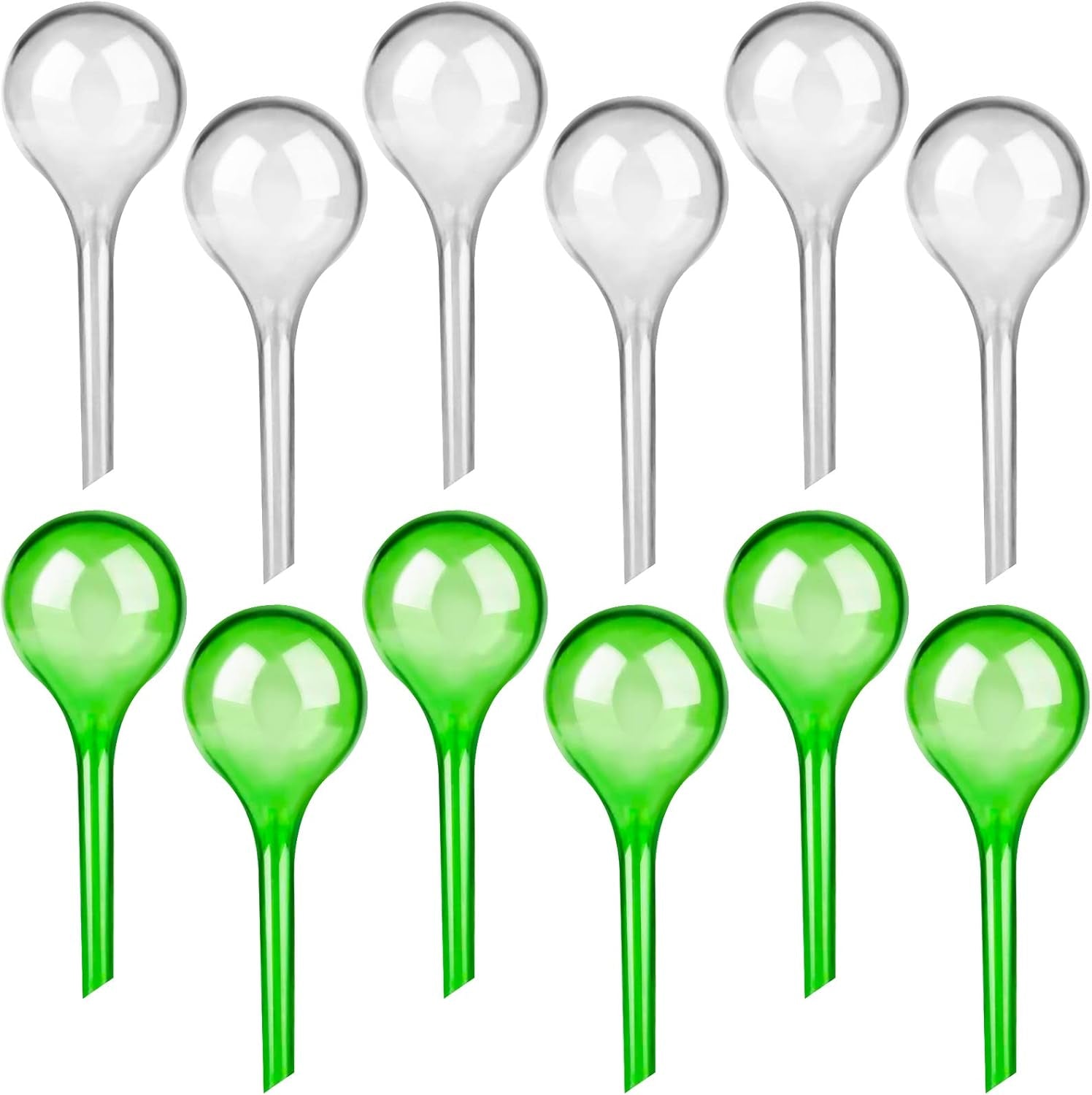 12 PCS Plant Watering Globes, Automatic Self Watering Bulbs Clear PVC Ball Plant Watering Device Drip Irrigation Water Globes for Indoor Outdoor Plants