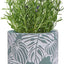 Stylish Monstera Cement Planter - 6 Inch Decorative Pot with Drainage for Indoor & Outdoor Plants - Unique Flower Pot Design (Plants Not Included)
