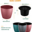 An image illustrating the simplicity of using the self-watering planter, highlighting its hands-off benefits.