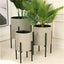 Mid-century modern plant holders for indoor plants

