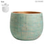 Ceramic Green Gold Plant Pot - Large 10" - Indoor & Outdoor Planters