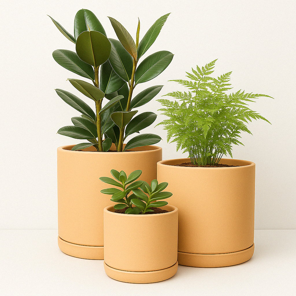 Rome Terracotta Planters – Set of 3
