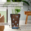Detail shot highlighting the durable, weather-resistant PP resin plastic material of the outdoor planter.